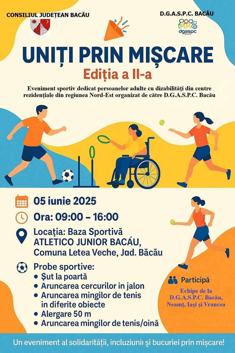Uniți prin mișcare – Ediția II – Toți egali, toți diferiți Uniți prin mișcare – Ediția II – Toți egali, toți diferiți